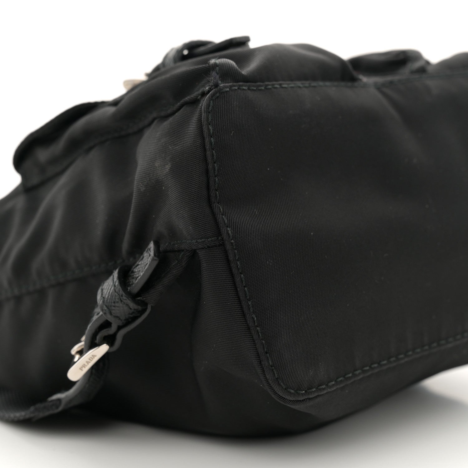 Prada Nylon Vela Mini Crossbody Backpack Black 9 of 11