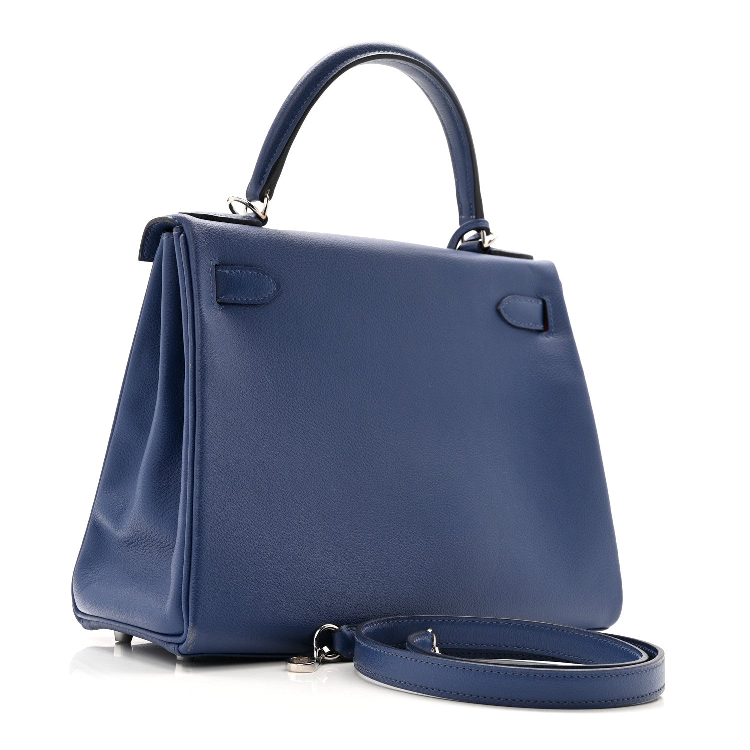Hermes Evercolor Verso Kelly Retourne 28 Bleu Brighton Capucine 3 of 16