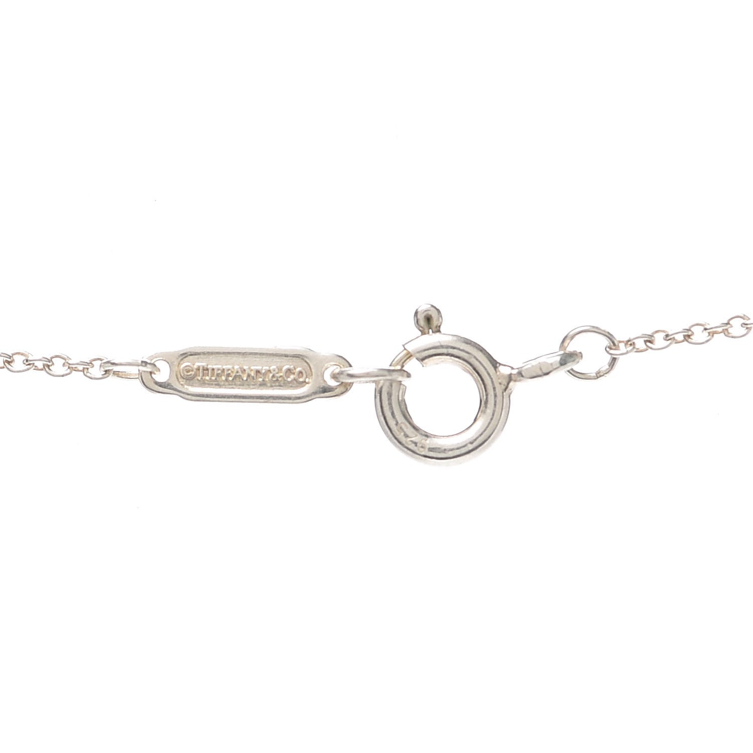 Tiffany Sterling Silver 1837 Interlocking Circles Pendant Necklace 5 of 6