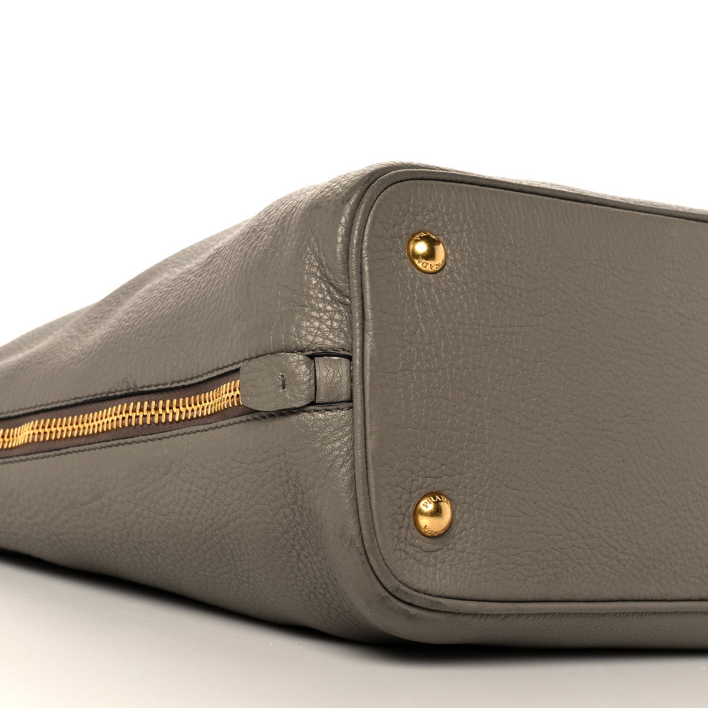 Vitello Phenix Side Zip Tote Argilla