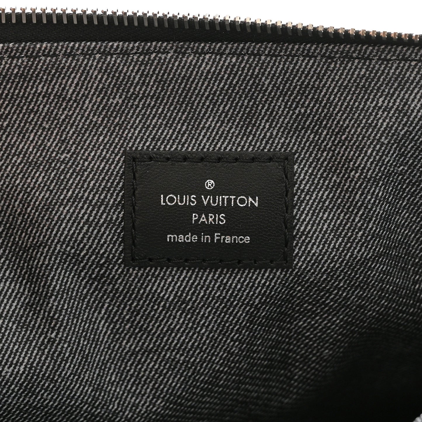 Lambskin Embossed Monogram Coussin MM Black Gray