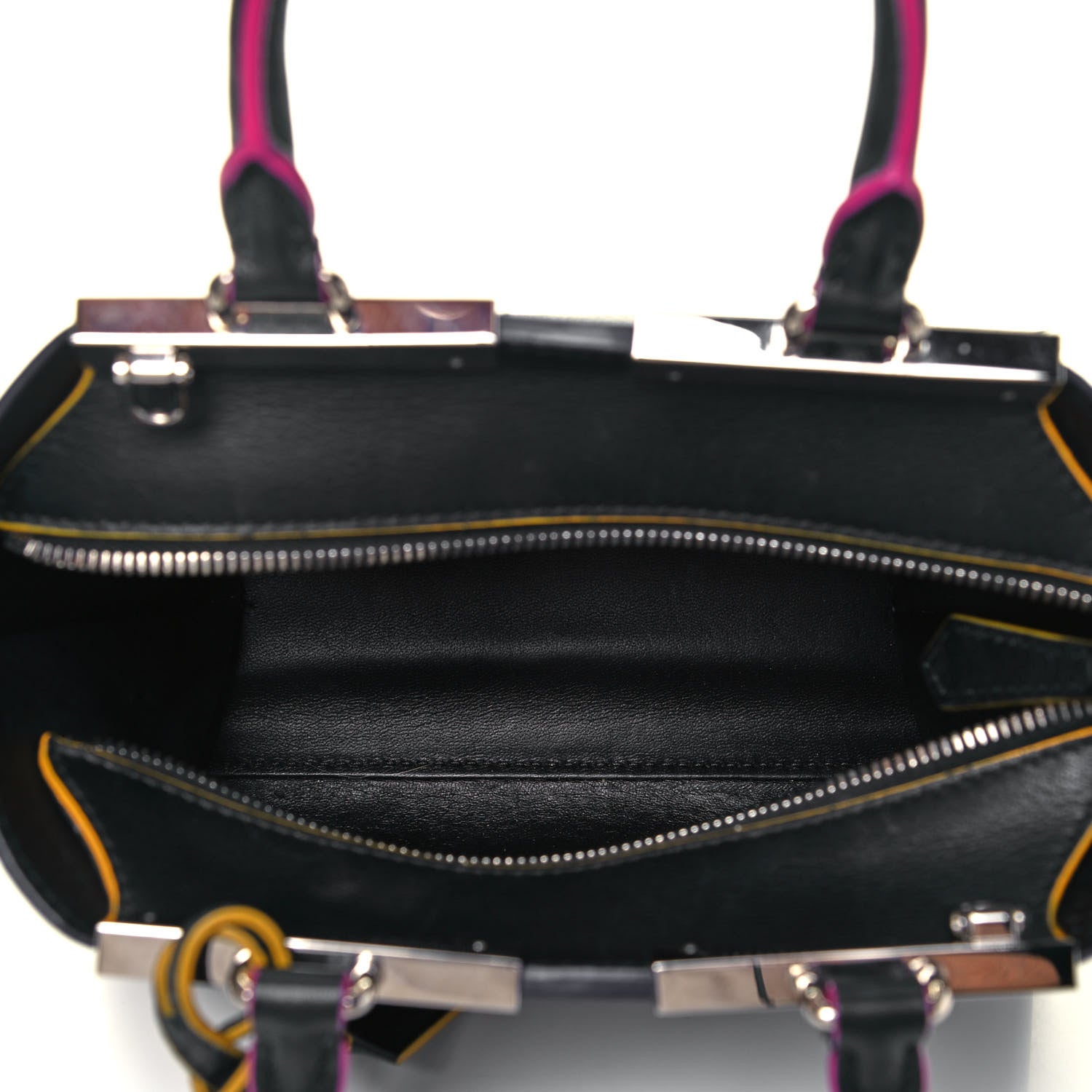 Fendi Vitello Dolce Mini 3Jours Tote Black 7 of 9