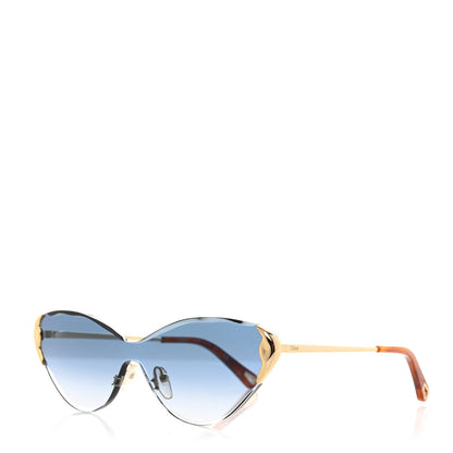 Chloe Metal Cat Eye Sunglasses CE163S Gold 1 of 7