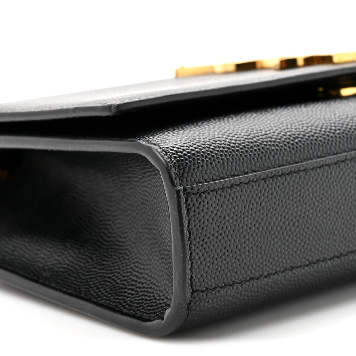Saint Laurent Grain De Poudre Small Monogram Kate Satchel Black 10 of 10