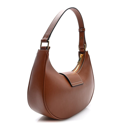 Celine Smooth Calfskin Medium Strap Ava Triomphe Shoulder Bag Tan 2 of 9