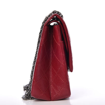 Chanel Aged Calfskin Quilted 2.55 Reissue 226 Flap Red 10 of 11