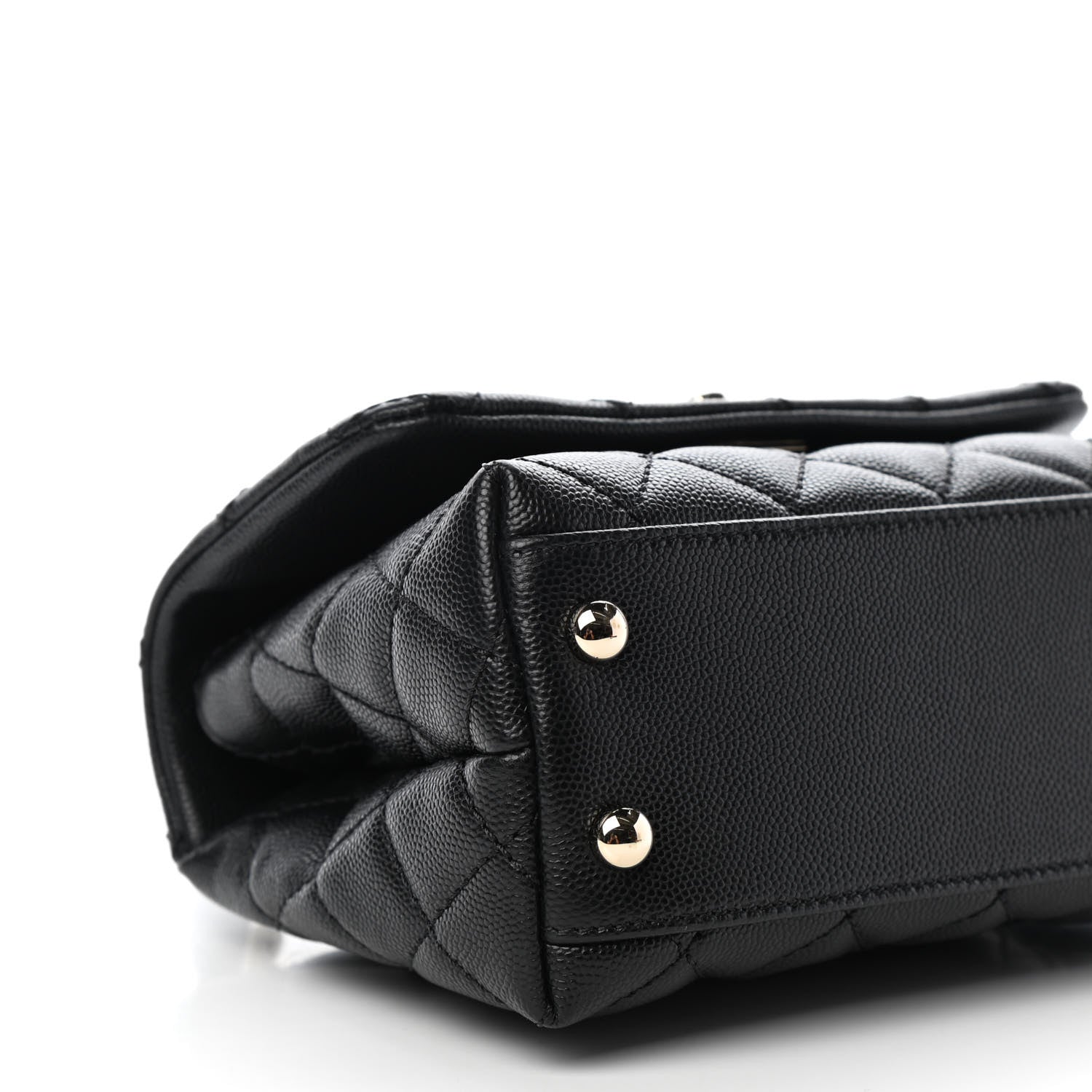 Chanel Caviar Quilted Extra Mini Coco Handle Flap Black 8 of 10