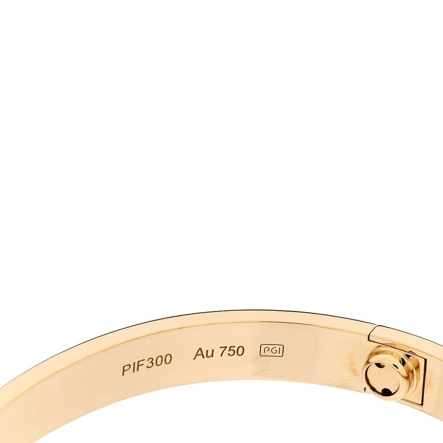 18K Yellow Gold LOVE Bracelet 17