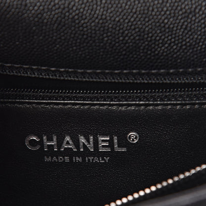 Chanel Caviar Lizard Quilted Small Coco Handle Flap Black 6 of 10