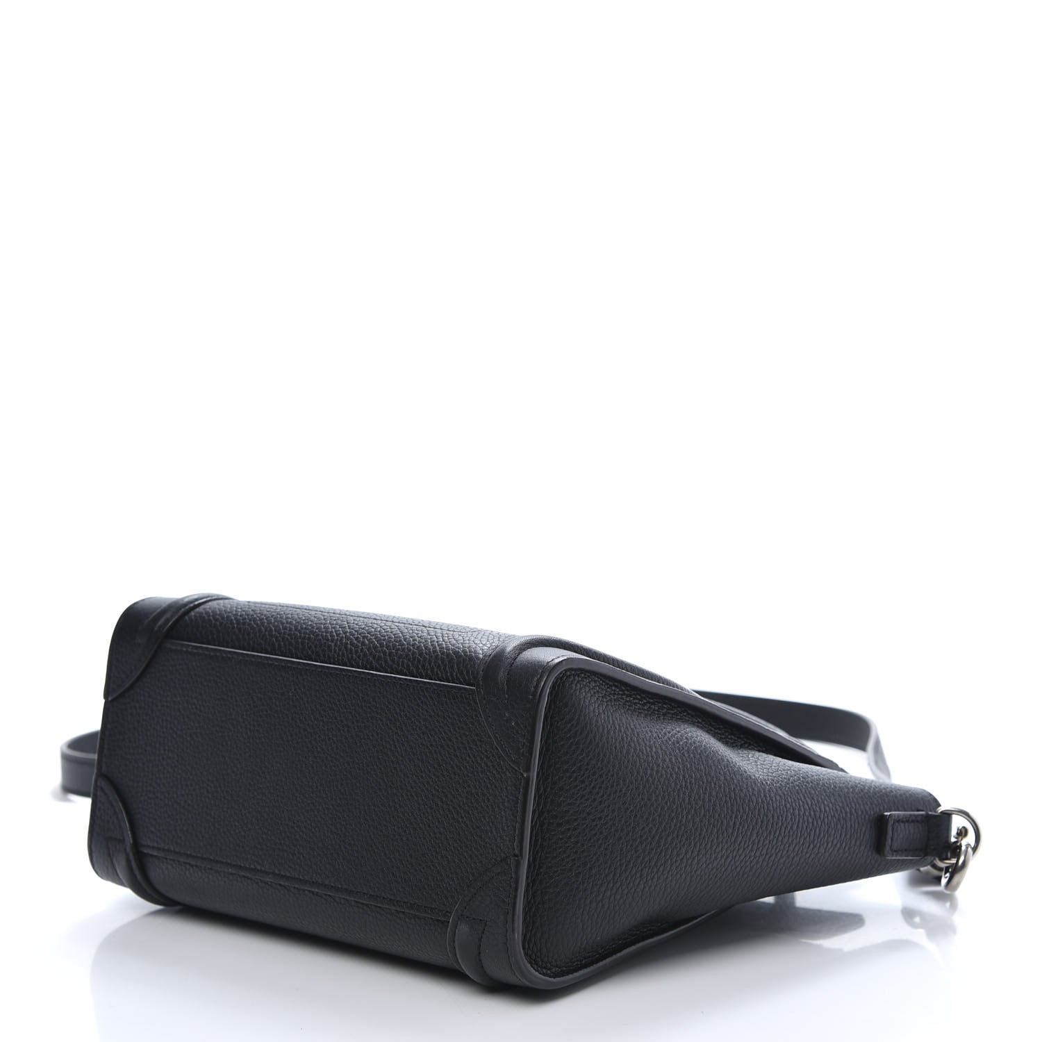 Celine Drummed Calfskin Nano Luggage Black 7 of 10