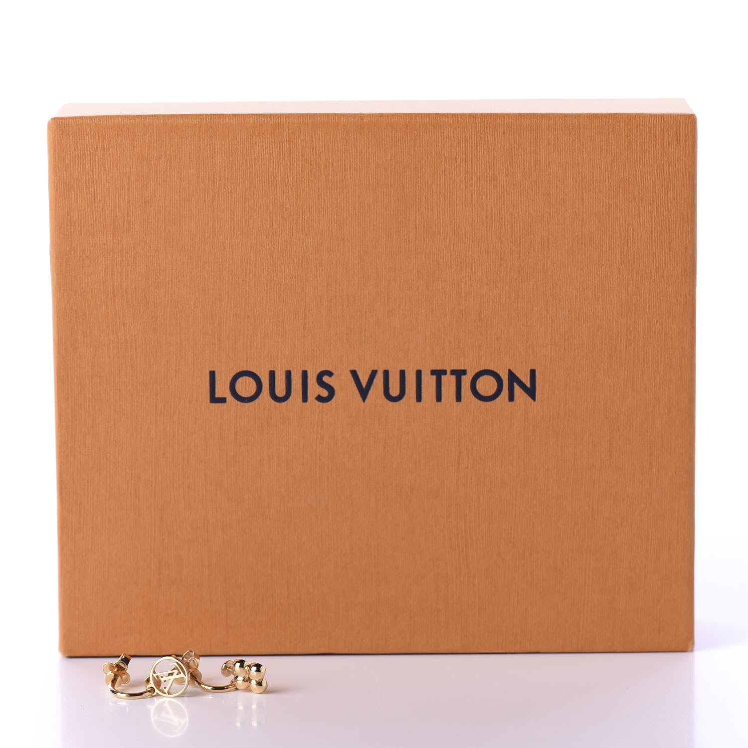 Louis Vuitton Brass Blooming Earrings Gold 4 of 4