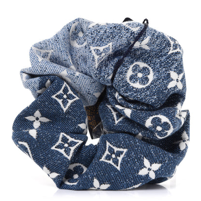 Louis Vuitton Cotton Denim Chouchou Scrunchy Bleu 1 of 4