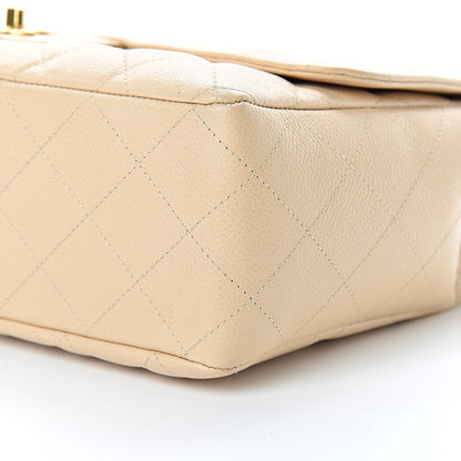 Chanel Caviar Quilted Jumbo Single Flap Beige Clair 10 of 11