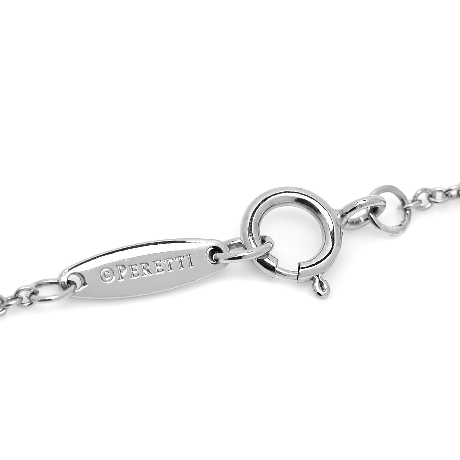Tiffany Platinum Diamond .08ct Elsa Peretti Diamonds by the Yard Bracelet 5 of 5