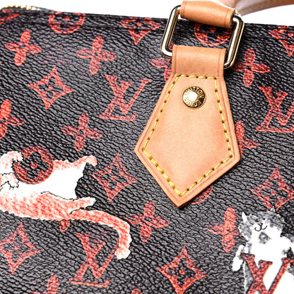 Louis Vuitton Catogram Speedy Bandouliere 30 Marron 18 of 20