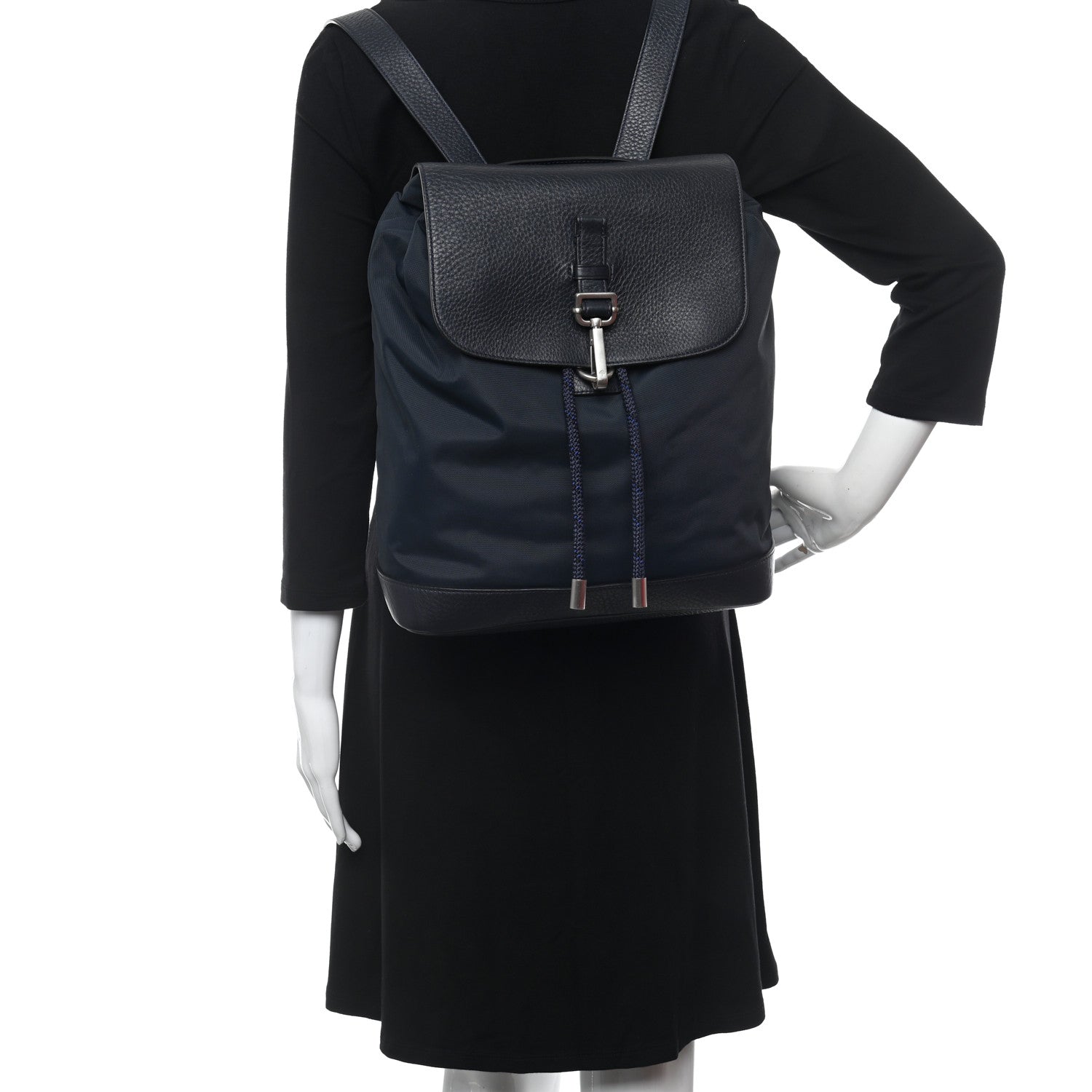 Mulberry Nylon Calfskin Backpack Black 2 of 9