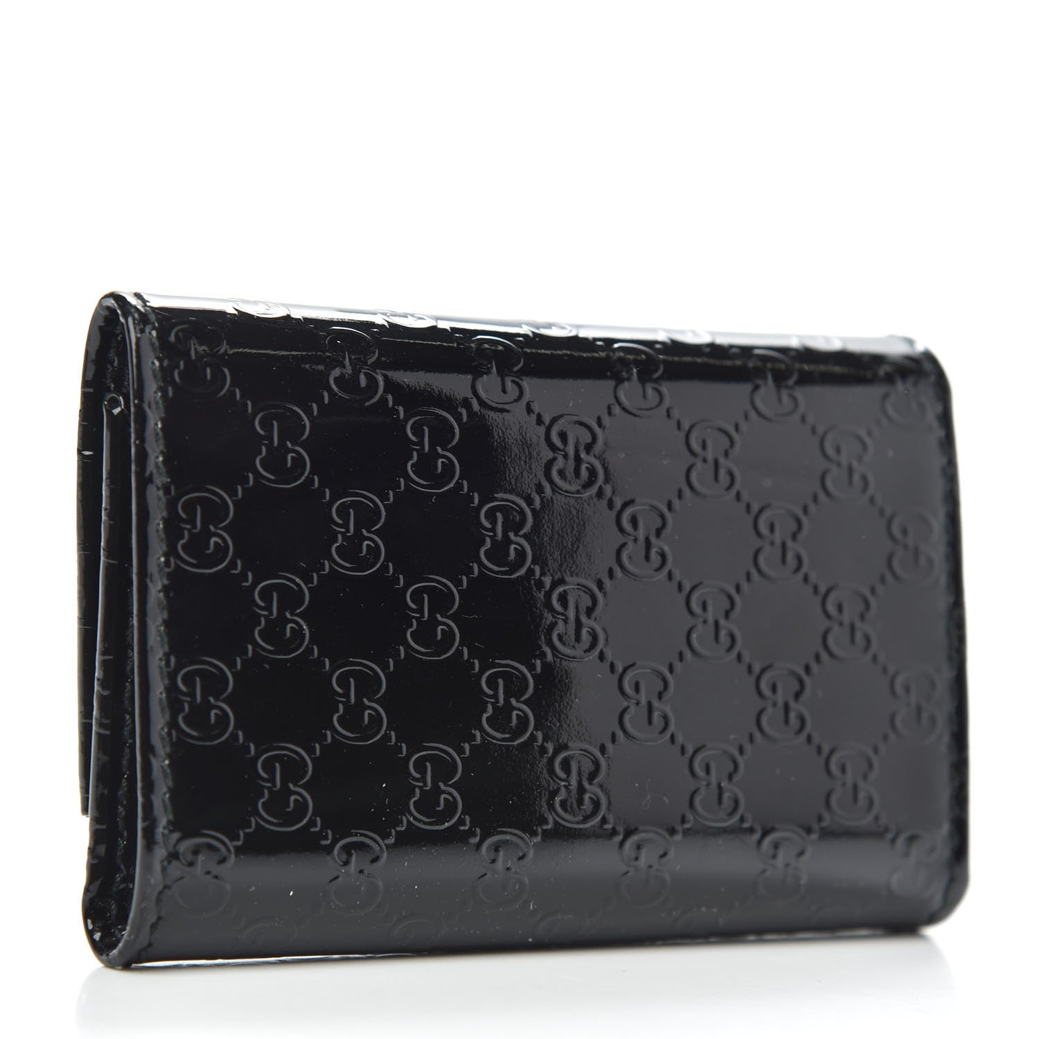Gucci Patent Microguccissima Nice 6 Key Holder Case Black 4 of 6