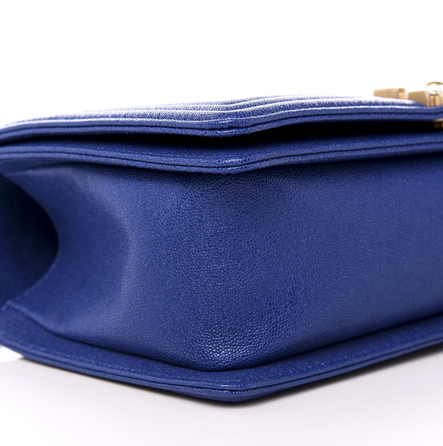 Chanel Caviar Quilted Medium Boy Flap Blue 6 of 8