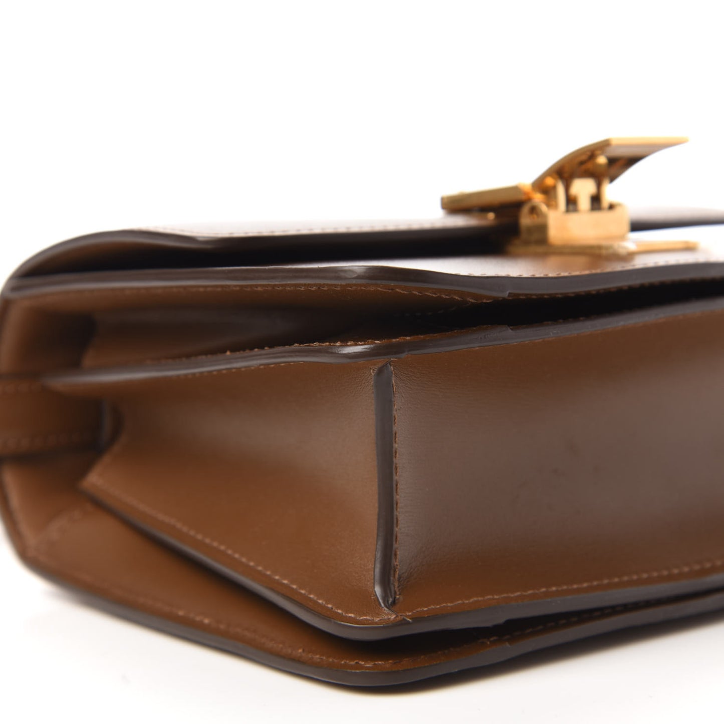 Smooth Calfskin Small Classic Box Flap Bag Camel