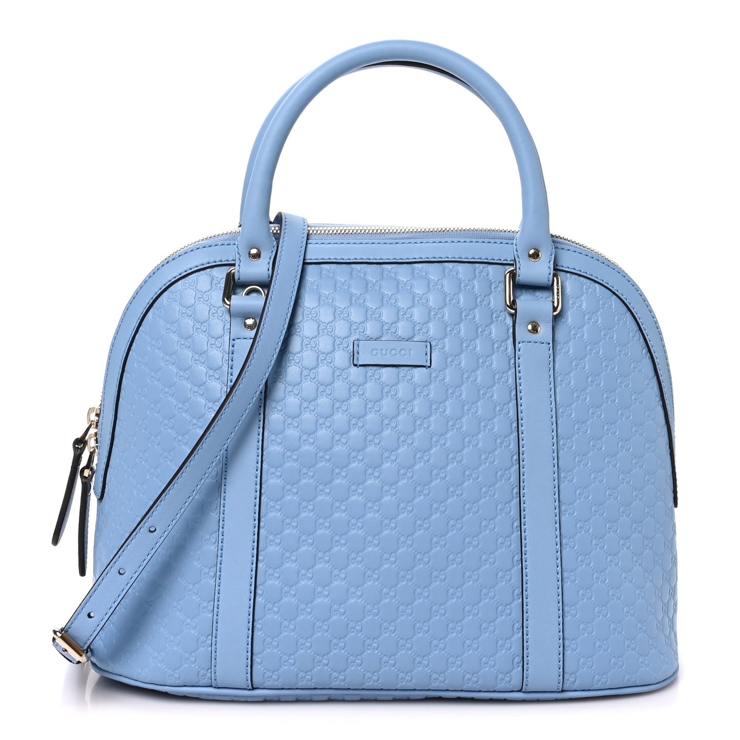 Microguccissima Medium Dome Bag Mineral Blue
