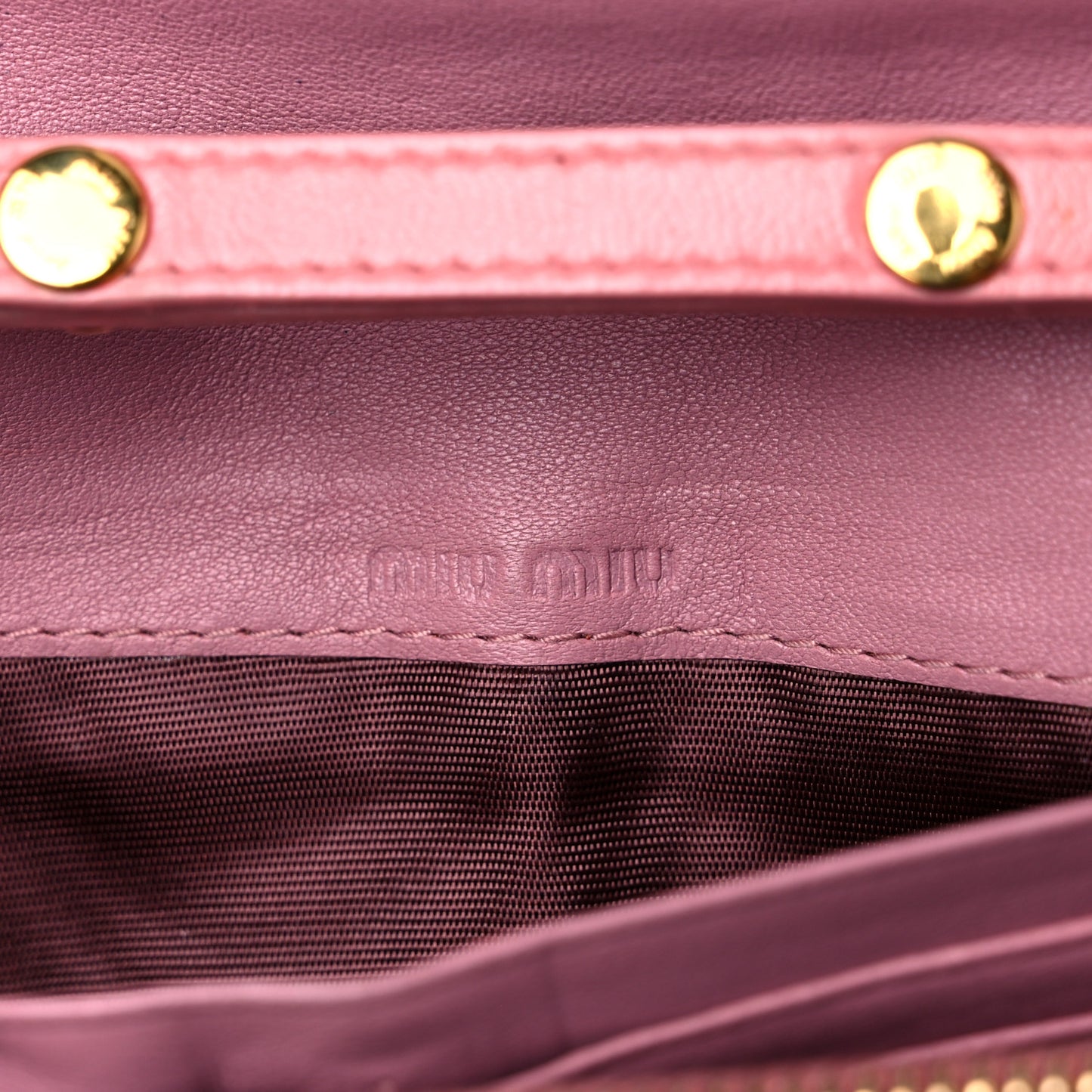 Nappa Matelasse Bicolor Wallet On Chain Loto Orchide