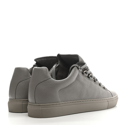 Balenciaga Grained Matte Calfskin Mens Low Top Sneakers 41 Gris Pyrite 4 of 9