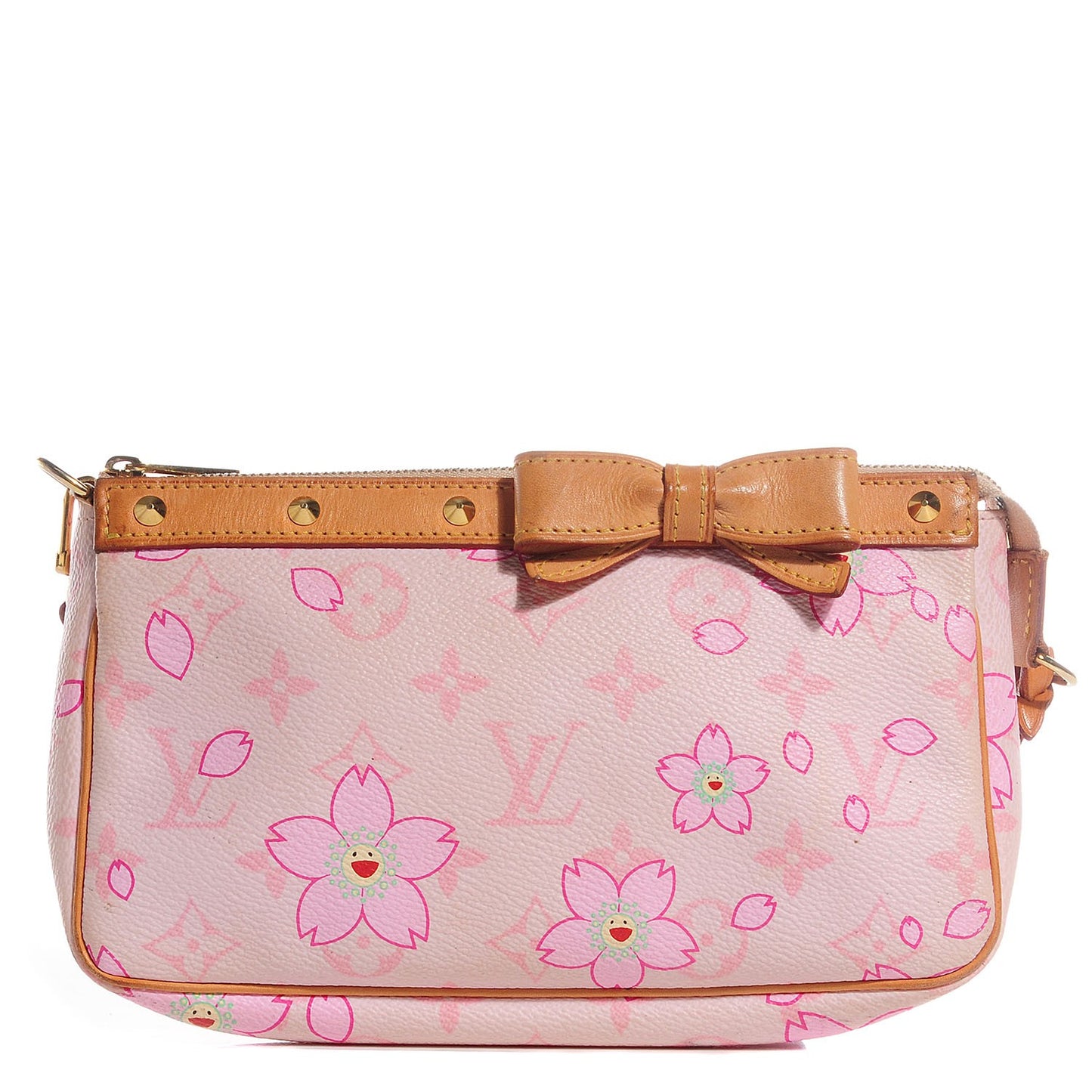 Monogram Cherry Blossom Pochette Accessories Pink