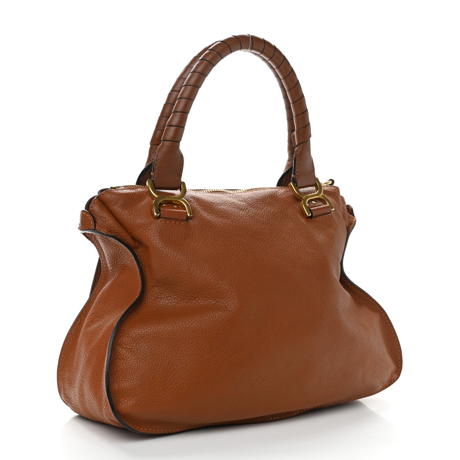 Chloe Calfskin Medium Marcie Satchel Tan 3 of 11