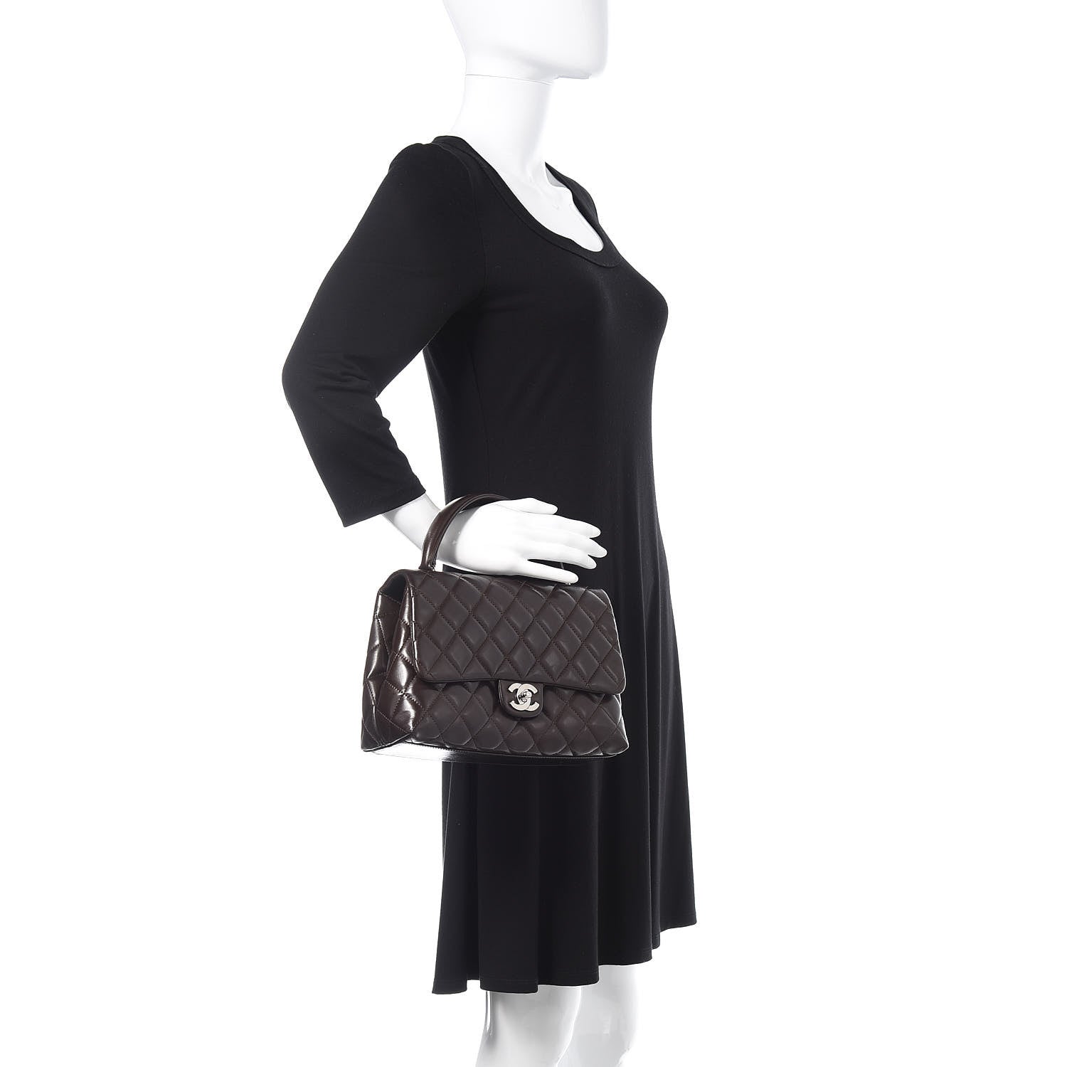 Chanel Lambskin Quilted Medium Kelly Flap Brown 2 of 12