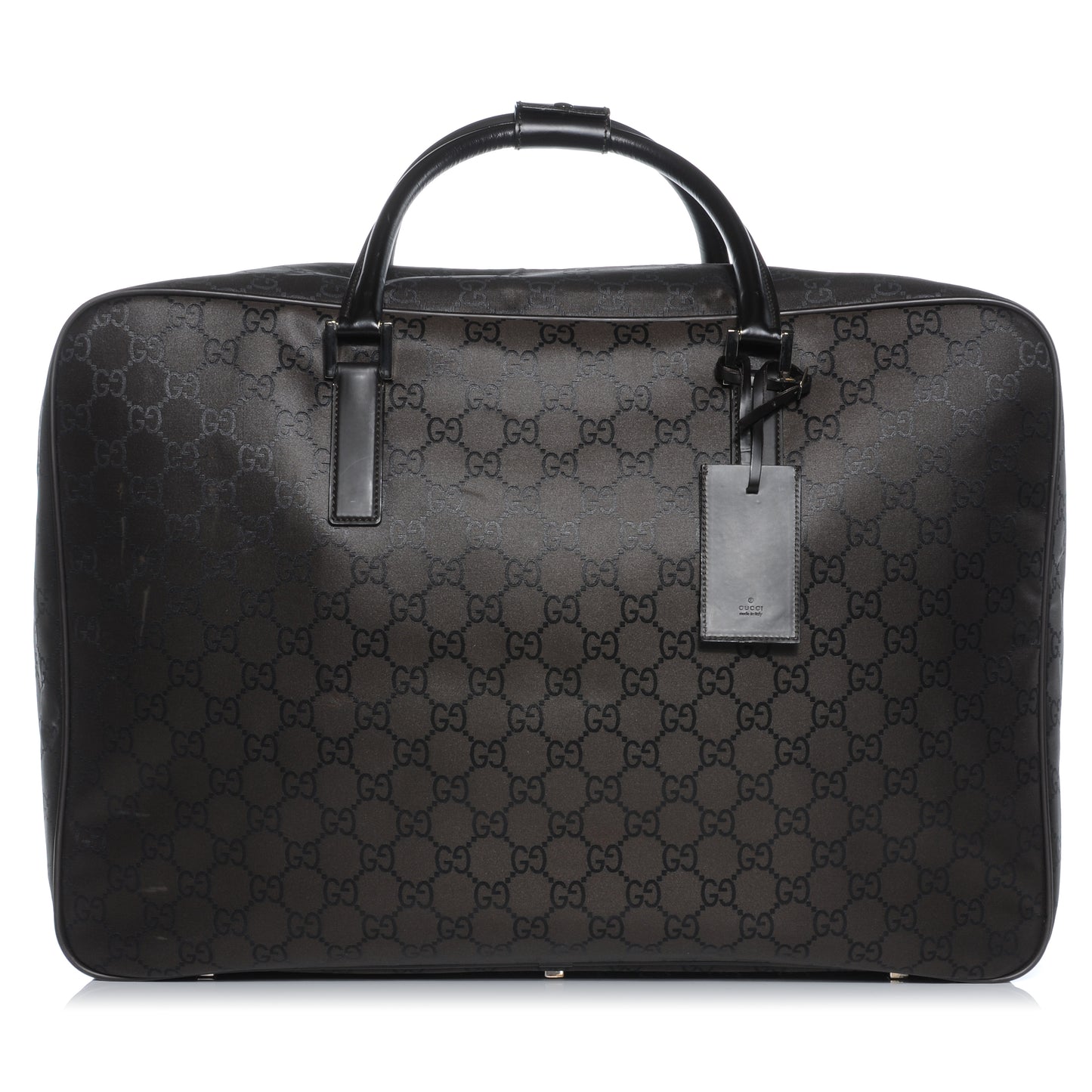 Nylon Monogram Medium Lightweight Suitcase Luggage Brown