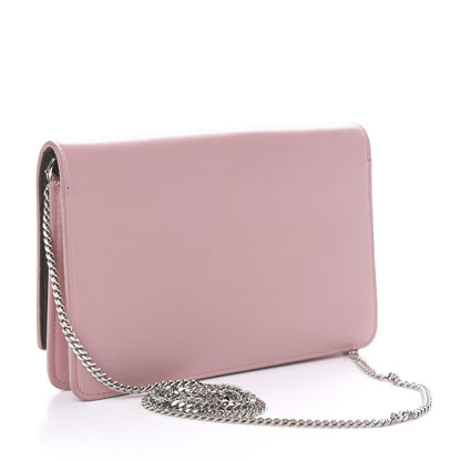 Fendi Vitello Century Hypnoteyes Tube Wallet On Chain Bubblegum 3 of 10