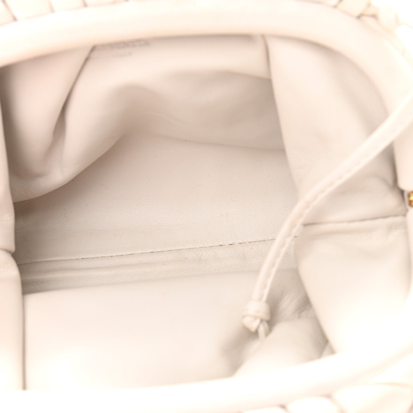 Nappa Intrecciato The Mini Pouch Chalk