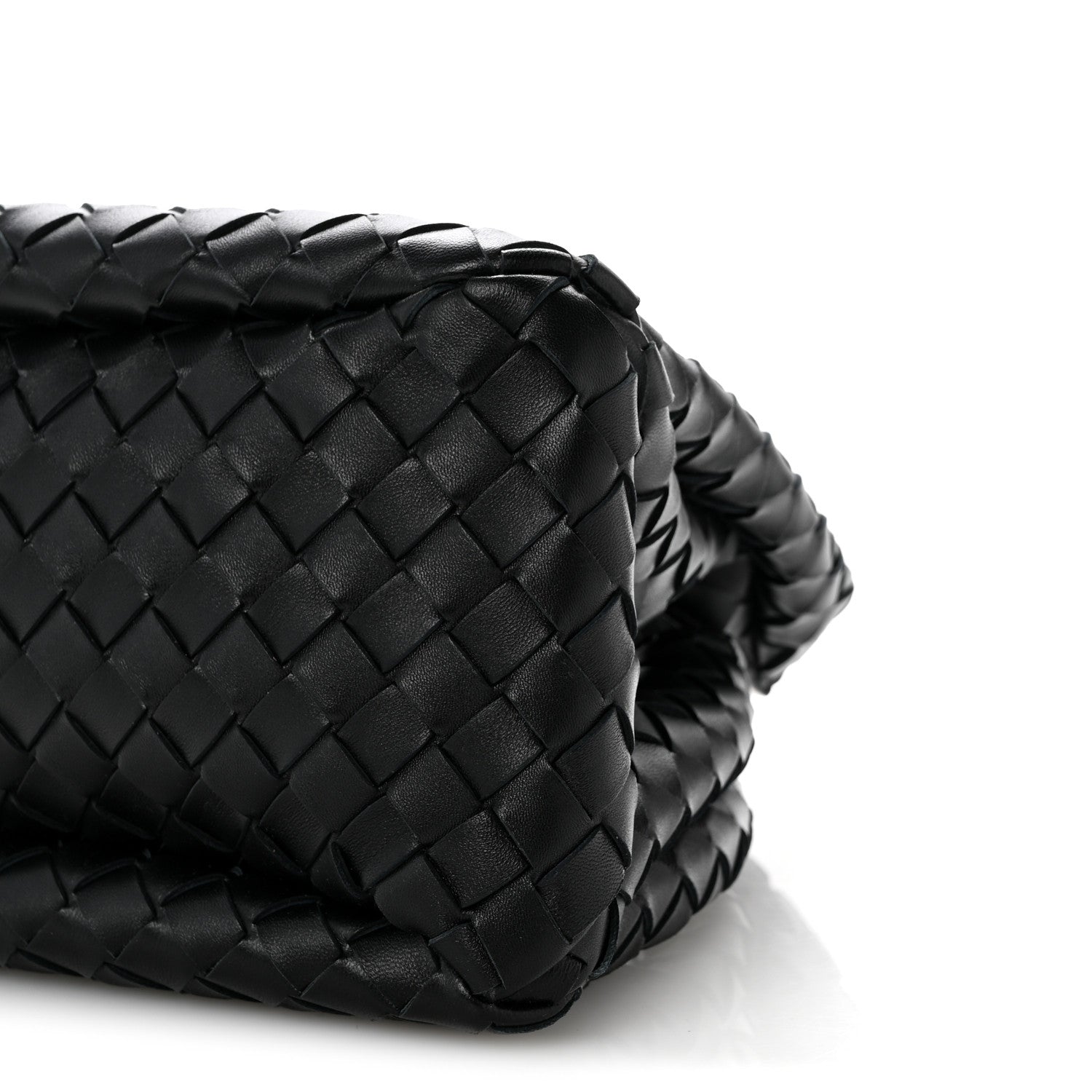 Bottega Veneta Nappa Intrecciato Small Campana Shoulder Bag Black 10 of 11