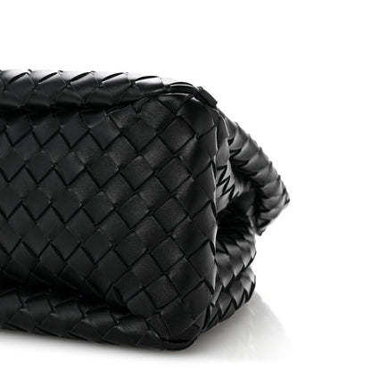 Bottega Veneta Nappa Intrecciato Small Campana Shoulder Bag Black 10 of 11