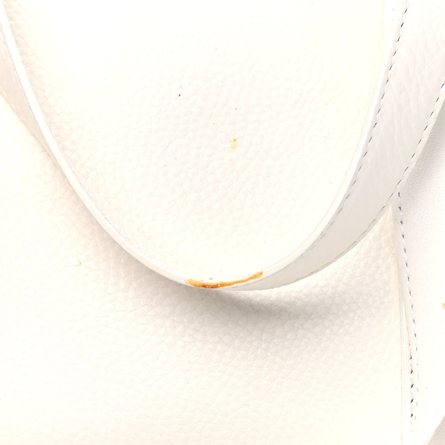 Calfskin Logo Charms Boston White