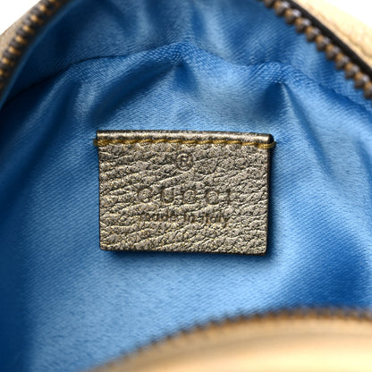 Gucci Metallic Nappa Matelasse Heart Mini GG Marmont Round Shoulder Bag Oro Vecchio Rosa 6 of 9