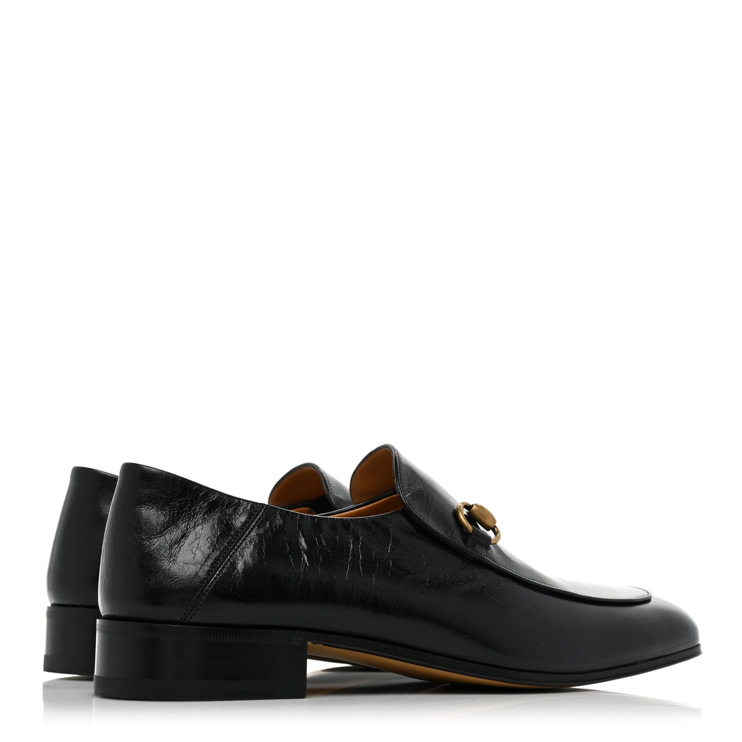 Goatskin Mens Horsebit Loafers 8 Black