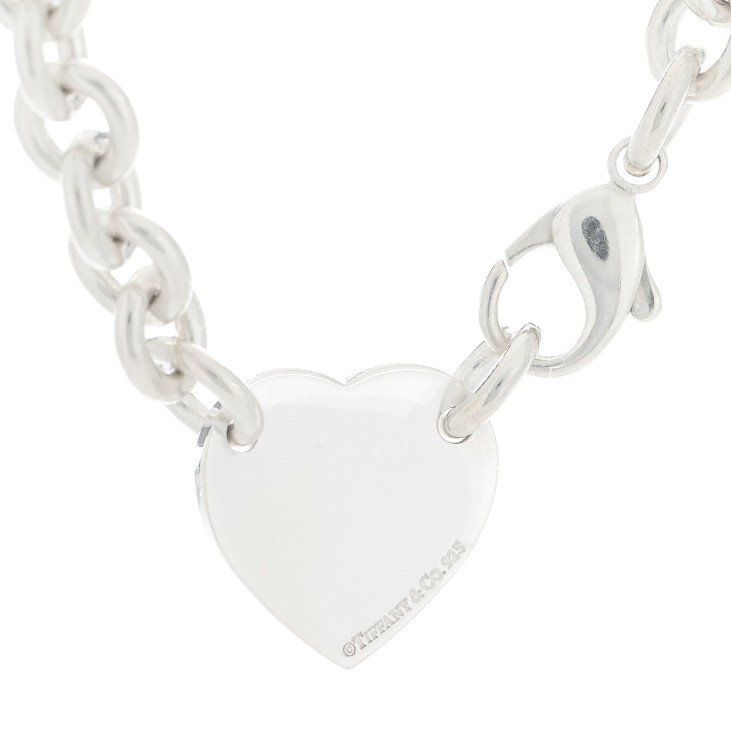 Sterling Silver Return to Tiffany Heart Tag Choker Necklace