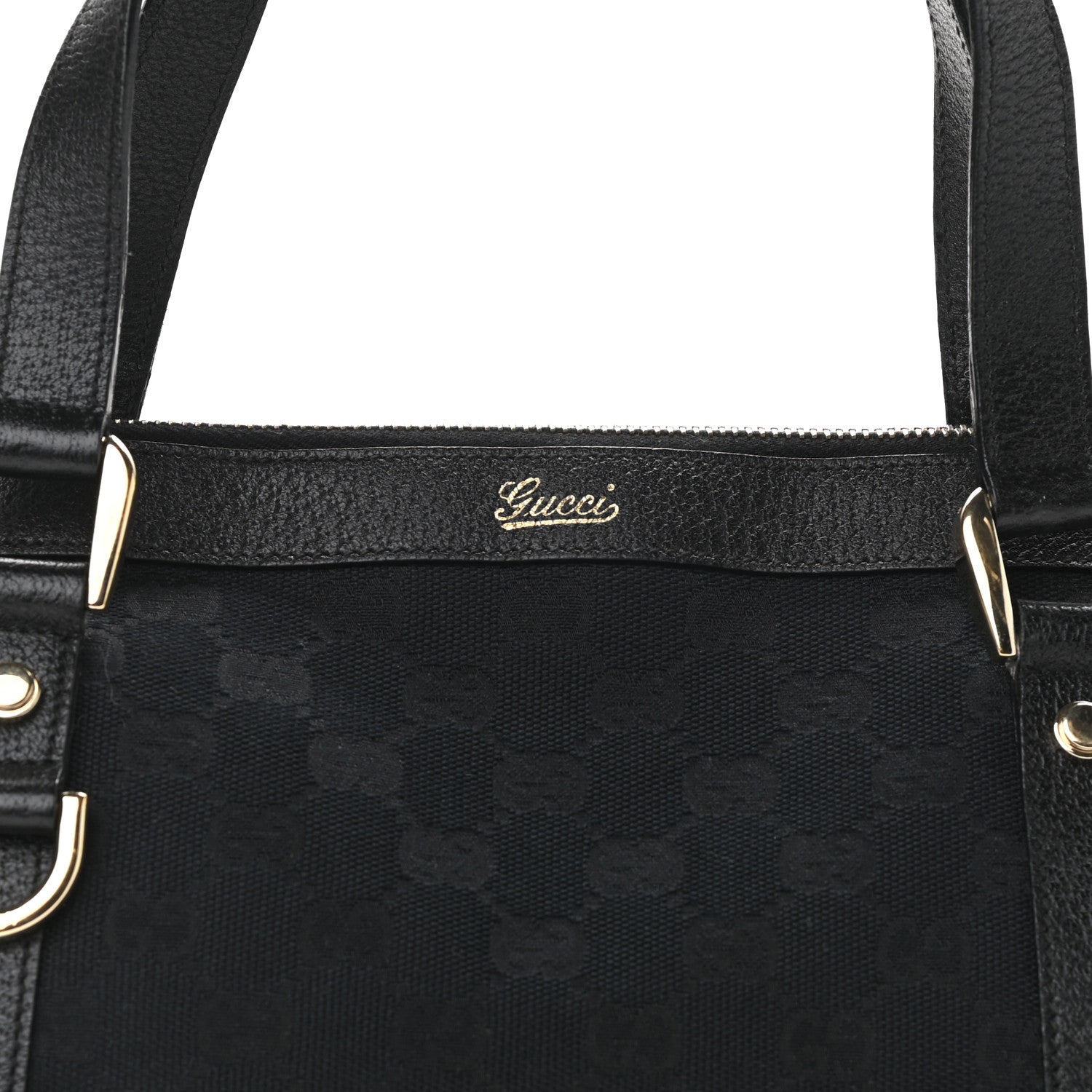Gucci Monogram Abbey Medium Tote Black 7 of 10