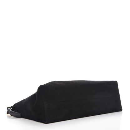 Fendi Suede Glitter Shoulder Bag Black 4 of 7