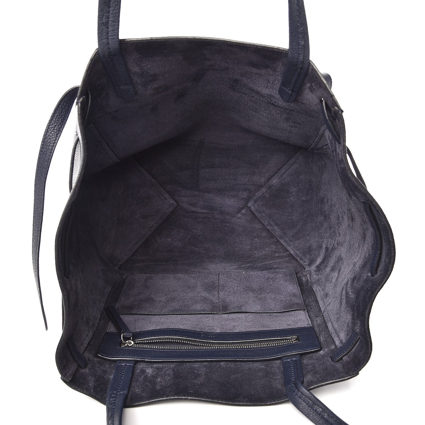 Soft Grained Calfskin Small Belt Cabas Phantom Navy