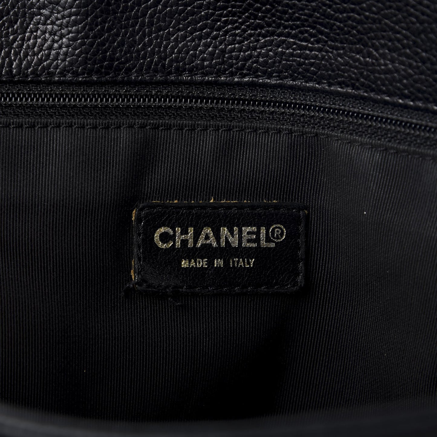 Calfskin Tall Cerf Tote Black