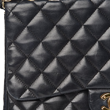 Chanel Lambskin Quilted Jumbo Single Flap Black 8 of 24