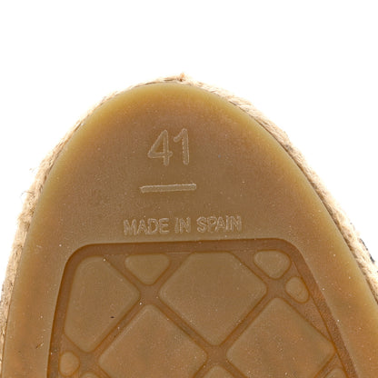 Chanel Denim Grosgrain CC Espadrilles 41 Grey Multicolor 7 of 8