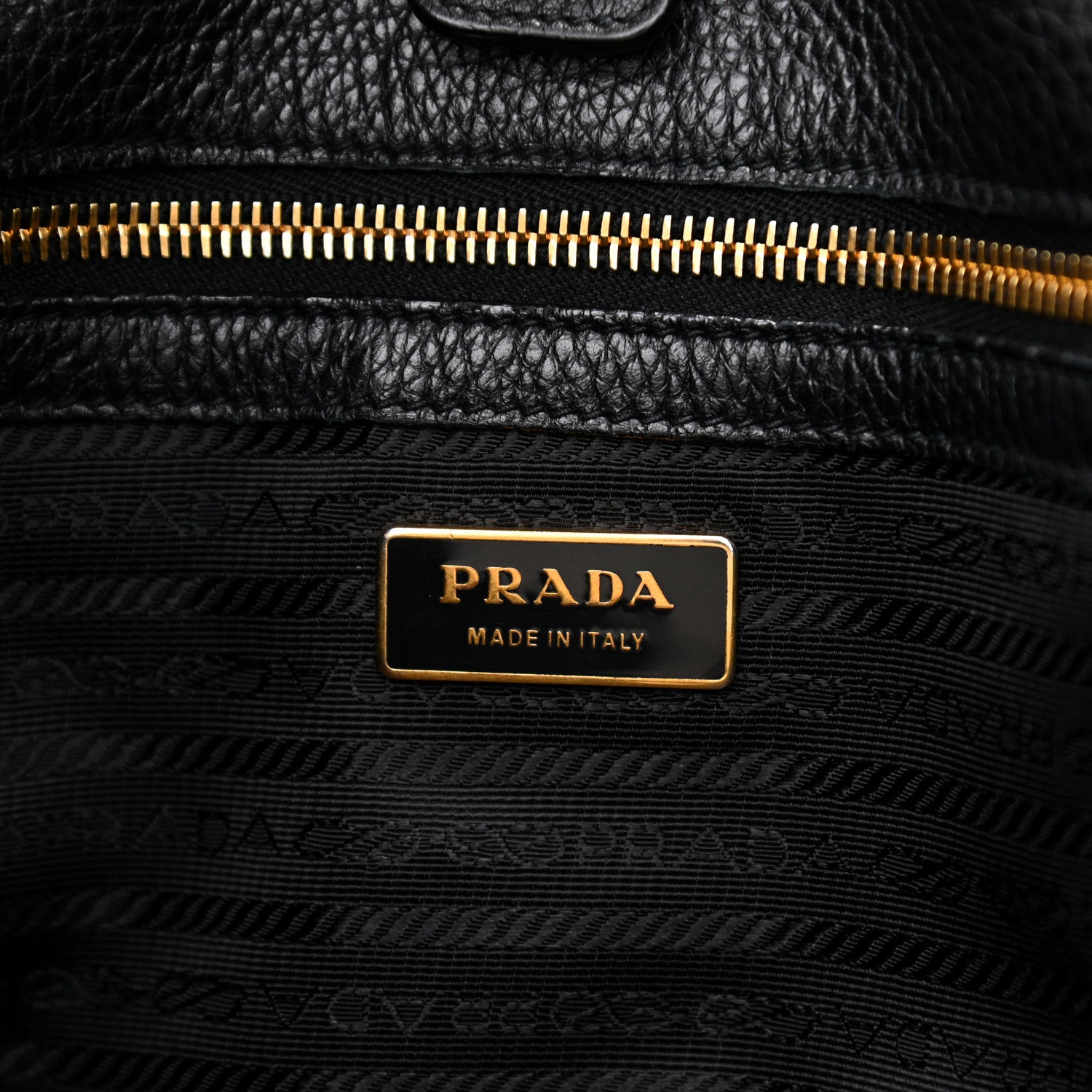 Prada Vitello Daino Shoulder Bag Black 6 of 10