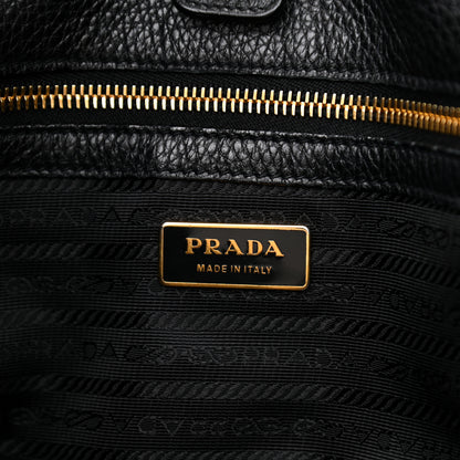 Prada Vitello Daino Shoulder Bag Black 6 of 10