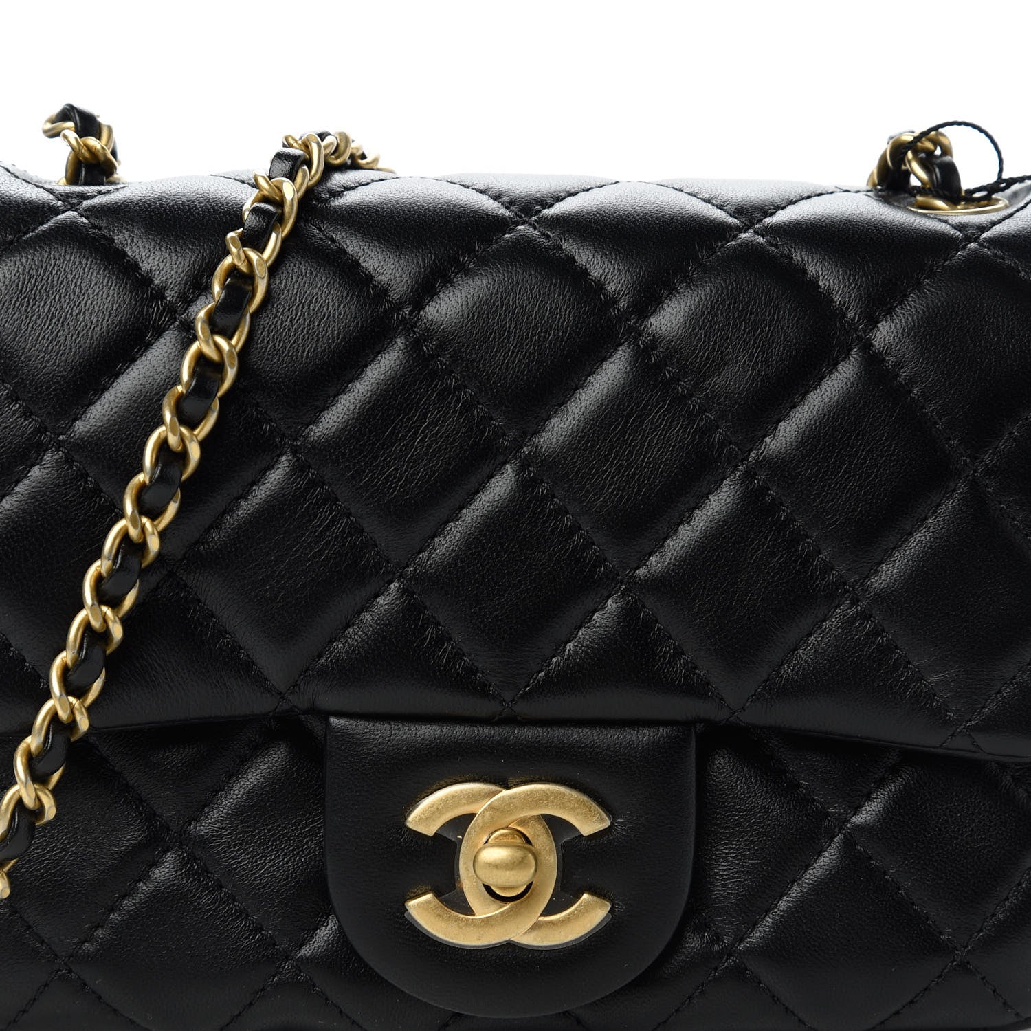 Chanel Lambskin Quilted Mini Pearl Crush Flap Black 10 of 10