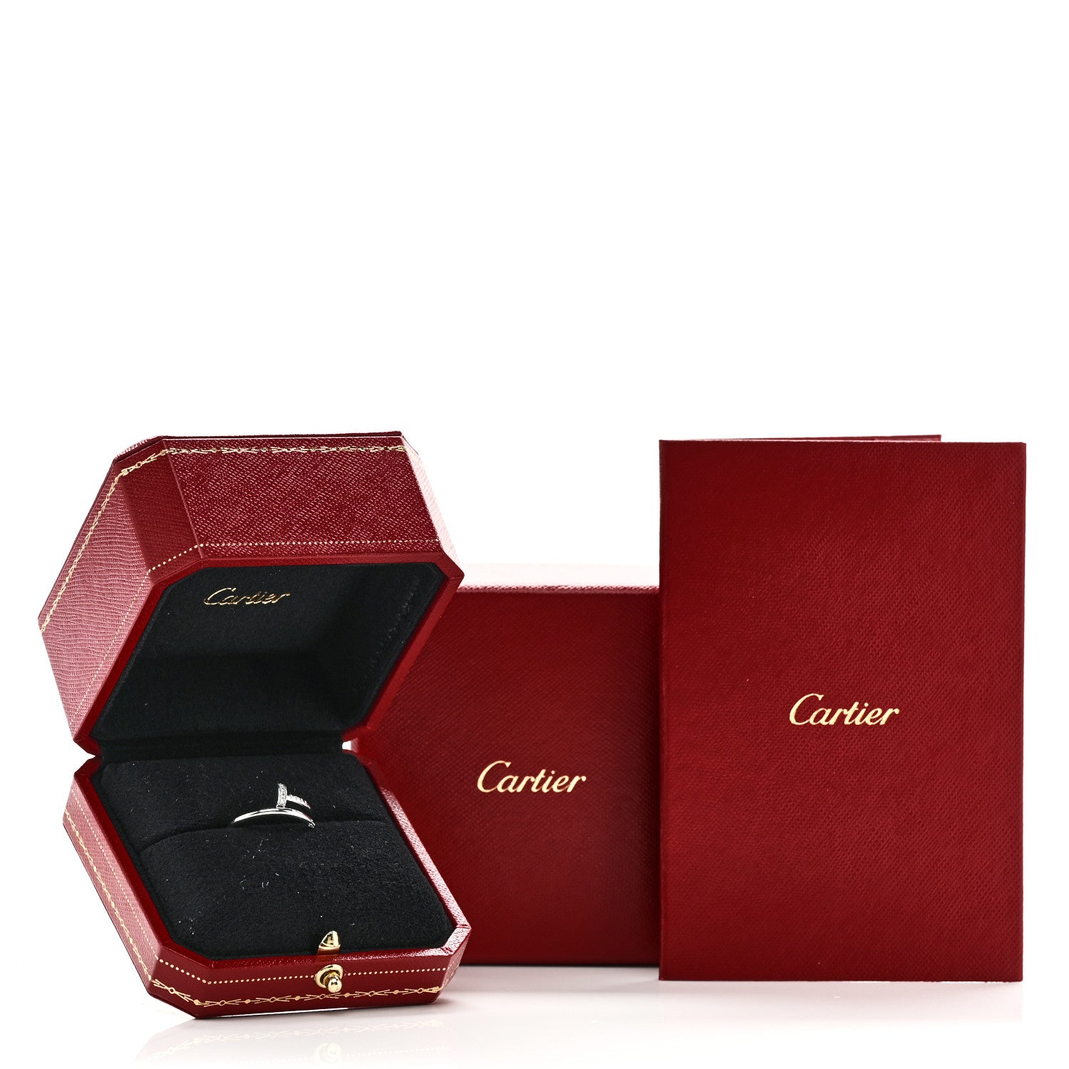 Cartier 18K White Gold Diamond Small Juste Un Clou Ring 51 5.75 6 of 6