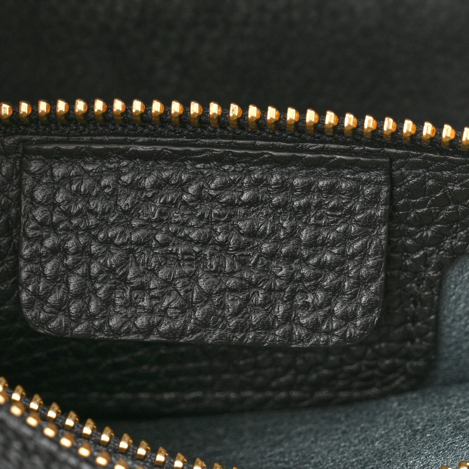Salvatore Ferragamo Hammered Calfskin Double Handle Small Amy Tote Black 7 of 10