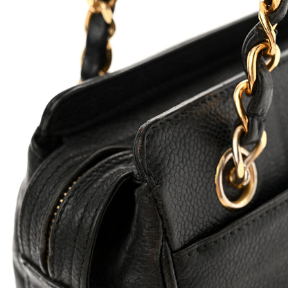 Chanel Caviar CC Shoulder Bag Black 14 of 15